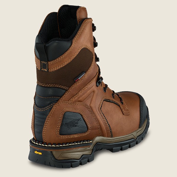 Botas de Seguridad Red Wing Hombre Marrom/Negros - Flexforce® - 8-Inch Waterproof Toe - 230-QNVDIU